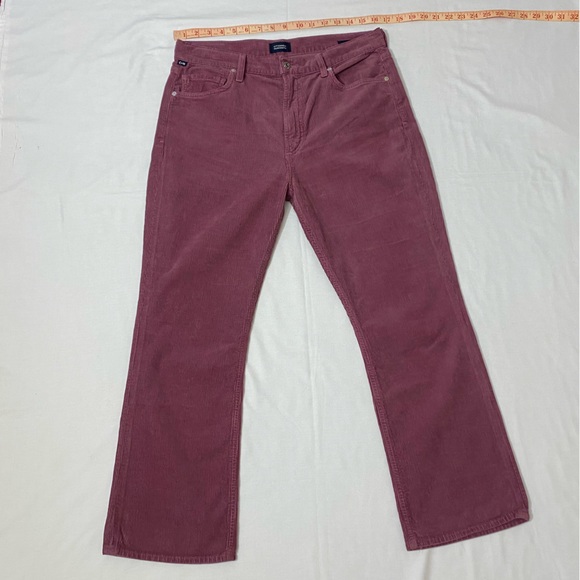 NWOT Citizens Of Humanity Isola Cropped Boot Corduroy In Posey Size 30 - Picture 7 of 11